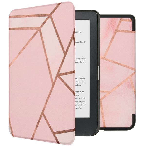 imoshion ﻿Design Slim Hard Sleepcover Kobo Clara HD - Pink Graphic