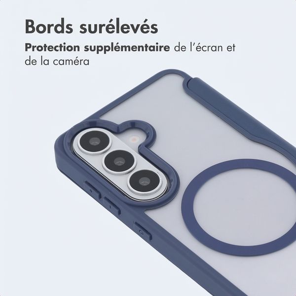 imoshion Bookcase transparente avec MagSafe Samsung Galaxy S26 - Bleu
