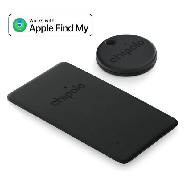 Chipolo Spot Bundle - Traceur Bluetooth pour iOS - 1x tag & 1x carte - Noir