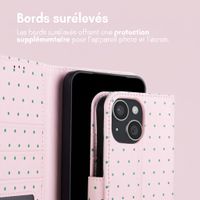 imoshion Étui de télephone portefeuille Design Apple iPhone 15 - Happy Dots