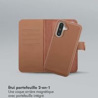 Selencia Étui portefeuille amovible Olyn avec MagSafe Samsung Galaxy A36 - Marron