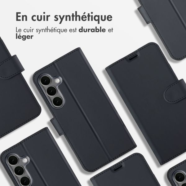 Accezz Étui de télephone Wallet Samsung Galaxy S25 - Noir