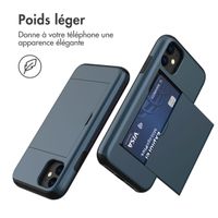 imoshion Coque arrière avec porte-cartes Apple iPhone 11 - Bleu foncé