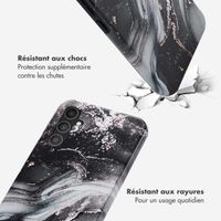 Selencia Coque arrière Vivid Tough Samsung Galaxy A34 (5G) - Chic Marble Black