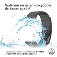 Selencia Bracelet magnétique en acier  - Connexion universelle 20 mm - Noir