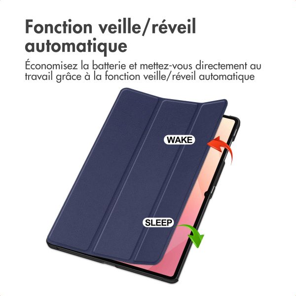 imoshion Coque tablette Trifold Samsung Galaxy Tab S11 Ultra - Bleu foncé