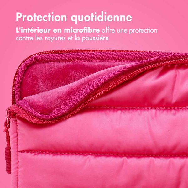 imoshion Pochette ordinateur Puffer 13-14 pouces - Hot Pink