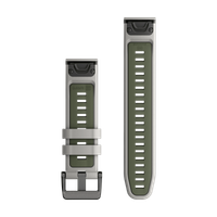 Garmin Bracelet QuickFit® en silicone  - Connexion Garmin 22 mm - Fog Gray / Moss