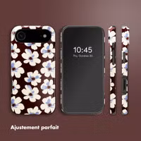 Selencia Coque arrière Vivid avec MagSafe Apple iPhone Air - Choco Flower Pop