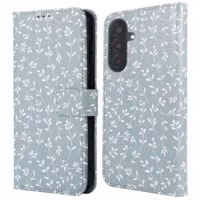 imoshion Étui de télephone portefeuille Design Samsung Galaxy A37 (5G) - Smoke Green Flowers