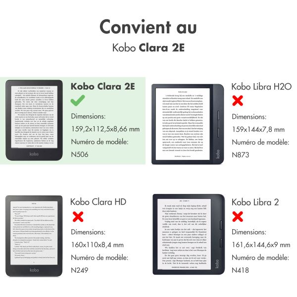 imoshion Slim Soft Sleepcover Kobo Clara 2E / Tolino Shine 4 - Stars Sky