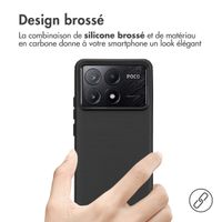 imoshion Coque Brushed Xiaomi Poco X6 Pro - Noir