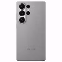 Samsung Original Coque KindSuit en Cuir Végan Samsung Galaxy S25 Ultra - Gris