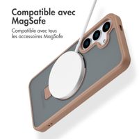 Accezz Coque Ring Stand avec MagSafe Samsung Galaxy S25 - Brown