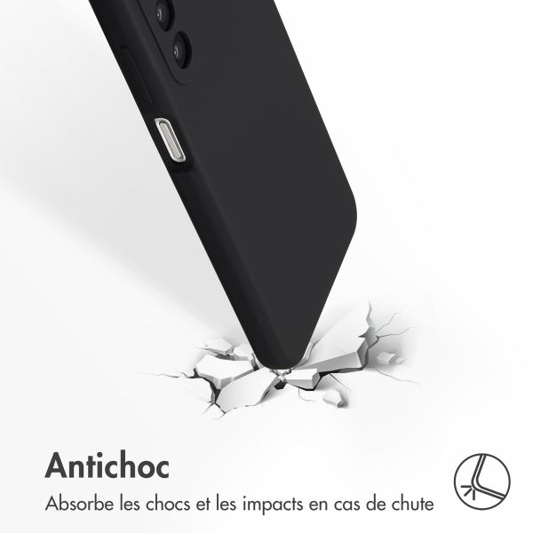 Accezz Coque Liquid Silicone Samsung Galaxy A26 - Noir