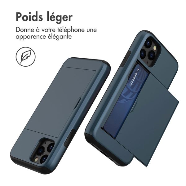 imoshion Coque arrière avec porte-cartes Apple iPhone 11 Pro - Bleu foncé