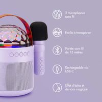 imoshion Sing & Shine Karaoke Set - Enceinte et 2 micros - Lavender Lilac
