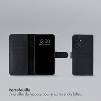 Selencia Étui portefeuille amovible Olyn avec MagSafe Samsung Galaxy A57 (5G) - Noir