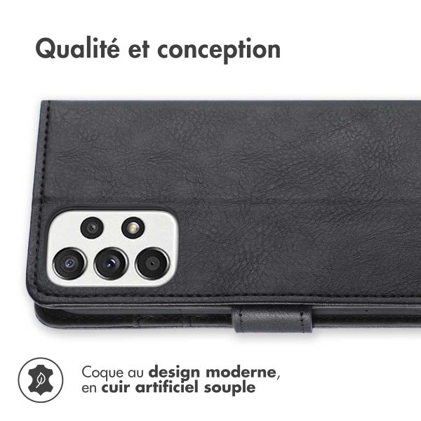 imoshion Étui de téléphone portefeuille Luxe Samsung Galaxy A33 - Noir