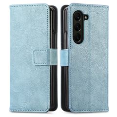 imoshion Étui de téléphone portefeuille Luxe Samsung Galaxy Z Fold 6 - Bleu clair