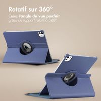 imoshion Coque tablette rotatif à 360° iPad 11 (2025) 11 pouces / iPad 10 (2022) 10.9 pouces - Bleu foncé