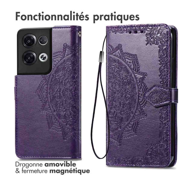 imoshion Etui de télephone Mandala Oppo Reno 8 Pro 5G - Violet