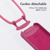 imoshion Coque arrière Color avec cordon amovible et MagSafe Apple iPhone 13 - Raspberry
