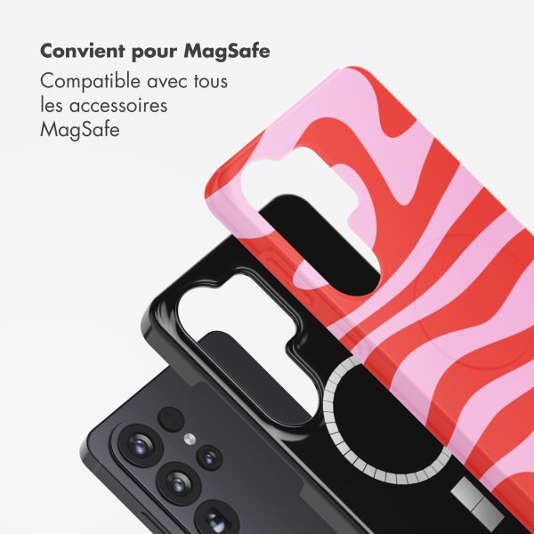Selencia Coque arrière Vivid avec MagSafe Samsung Galaxy S26 Ultra - Dream Swirl Pink