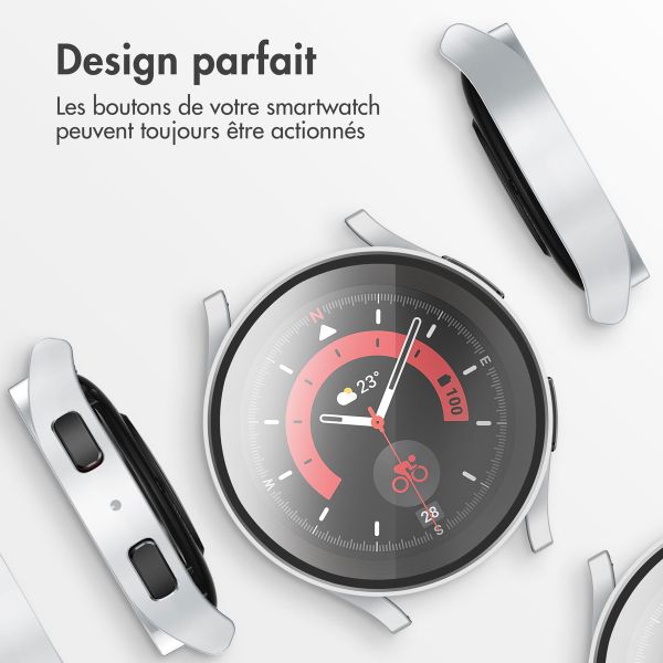 imoshion Coque rigide à couverture complète Samsung Galaxy Watch 6 44 mm - Argent