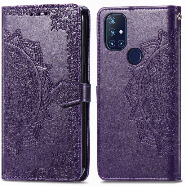 imoshion Etui de téléphone portefeuille Mandala OnePlus Nord N10 5G - Violet