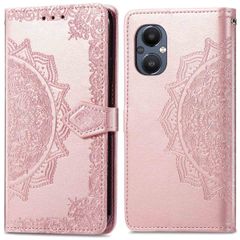 imoshion Etui de téléphone portefeuille Mandala Oppo Reno8 Lite - Rose Dorée