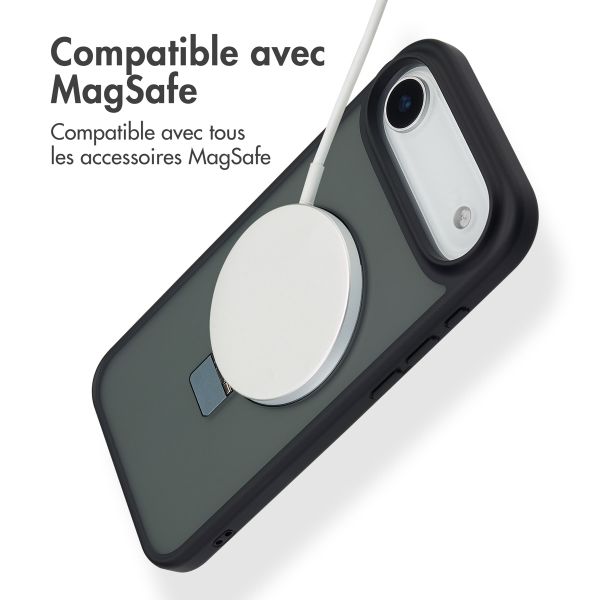 Accezz Coque Ring Stand avec MagSafe Apple iPhone Air - Noir