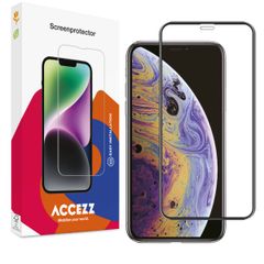 Accezz Protection d'écran en verre trempé Full Cover iPhone 11 Pro Max / Xs Max