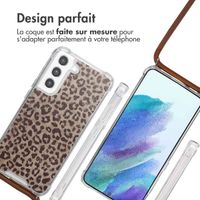imoshion Coque Design avec cordon Samsung Galaxy S21 FE - Leopard Mood