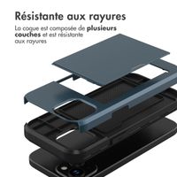 imoshion Coque arrière avec porte-cartes Apple iPhone 15 - Bleu foncé