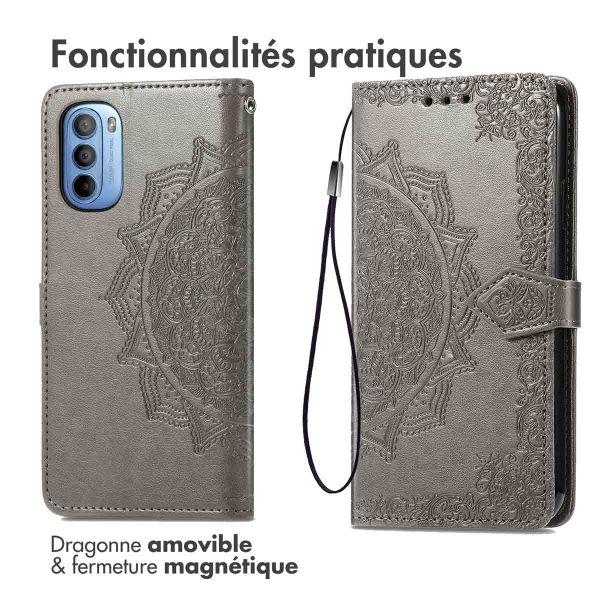 imoshion Etui de télephone Mandala Motorola Moto G14 - Gris