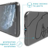 imoshion Coque Design iPhone 11 Pro - Visage abstrait - Noir