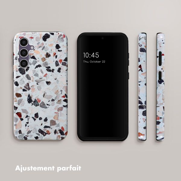 Selencia Coque arrière Vivid Samsung Galaxy S23 FE - Chic Terazzo
