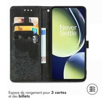 imoshion Etui de téléphone portefeuille Mandala OnePlus Nord CE 3 / CE 3 Lite - Noir