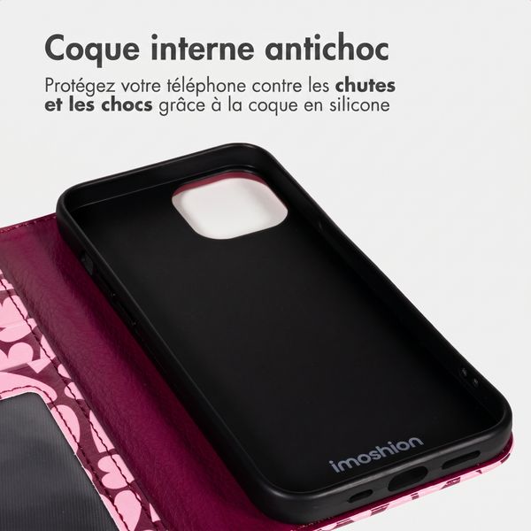 imoshion Étui de télephone portefeuille Design Apple iPhone 12 (Pro) - Hearty Blush