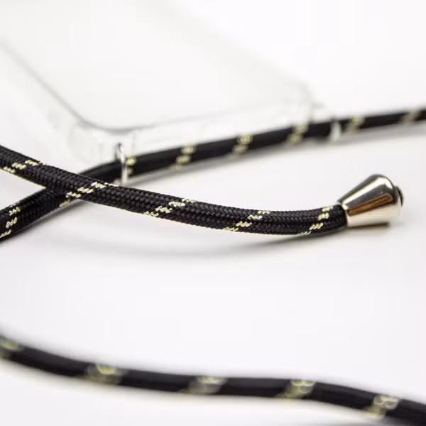 imoshion Coque avec dragonne Samsung Galaxy S21 Plus - Noir & Doré