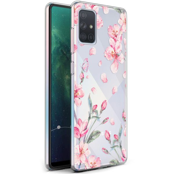 imoshion Coque Design Samsung Galaxy A71 - Fleur - Rose