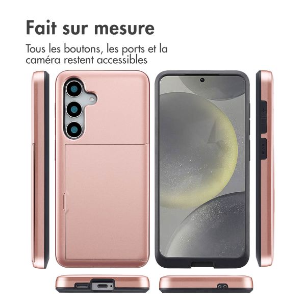 imoshion Coque arrière avec porte-cartes Samsung Galaxy S25 - Rose Dorée