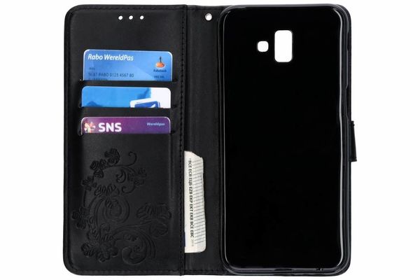 Etui de téléphone Fleurs de Trèfle Samsung Galaxy J6 Plus