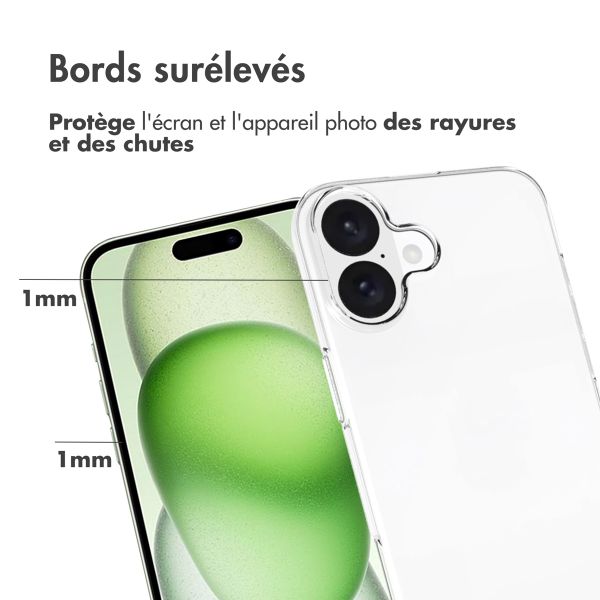 Accezz Coque Clear Apple iPhone 16 Plus - Transparent