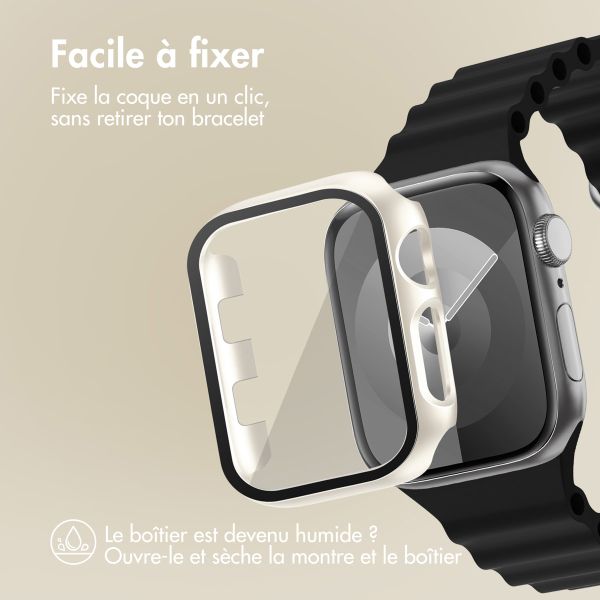 imoshion Coque rigide à couverture complète Apple Watch 1 / 2 / 3 - 42 mm - Lumière stellaire