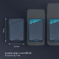Accezz Porte-cartes en cuir - Compatible avec MagSafe et Qi2 - Nightfall Blue
