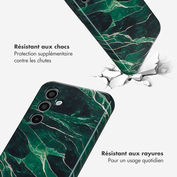 Selencia Coque arrière Vivid Tough Samsung Galaxy A35 - Chic Marble Quartz