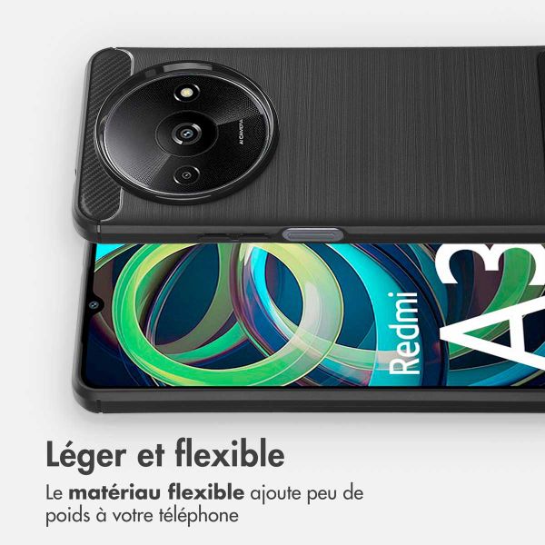 imoshion Coque Brushed Xiaomi Redmi A3 - Noir