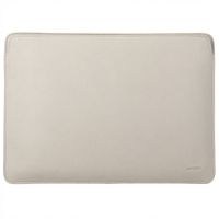 Accezz Leather Pochette ordinateur le Apple MacBook 16 pouces - Beige